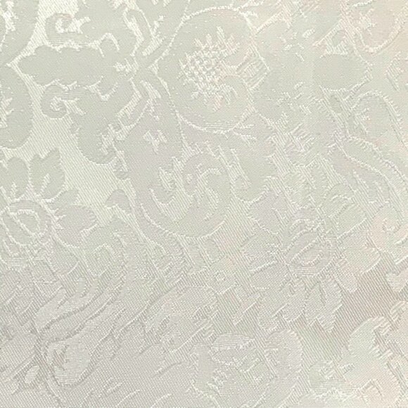 Holly Homes Table Runner Silky Damask Holiday Dressy White 13 in x 72 in - Picture 5 of 11